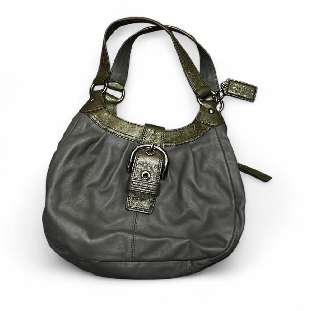 Grey coach purse